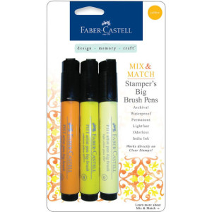 Faber-Castell Stampers Big Brush Pens - Yellow